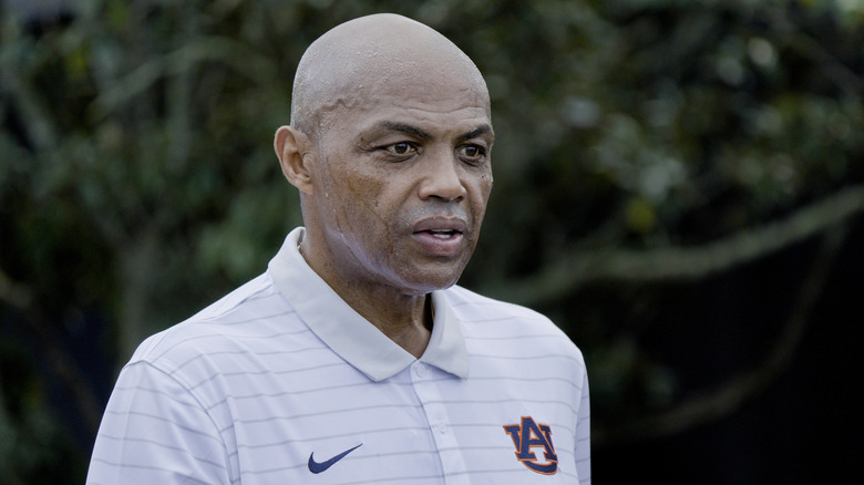 Charles Barkley on a golf course