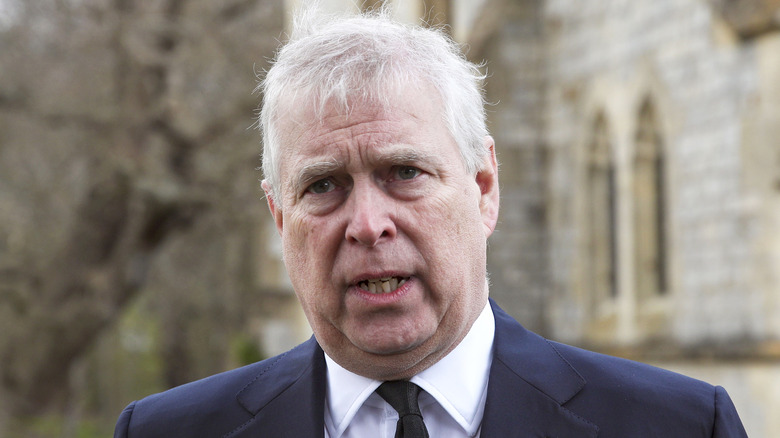 Prince Andrew at church