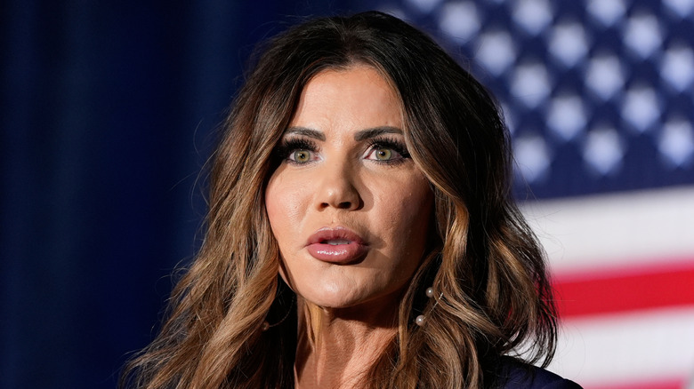 Kristi Noem speaking in 2025