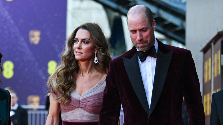 Kate Middlet and Prince William on the Bafta red carpet