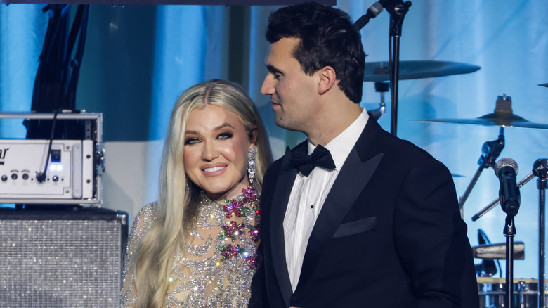Erika and Charlie Kirk in January 2025