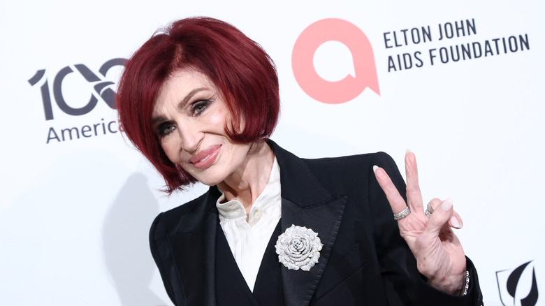 Sharon Osbourne attends on Oscars viewing party in 2026